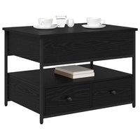 Tavolino da caffè Rovere nero 70x50x50cm Legno ingegnerizzato 883050