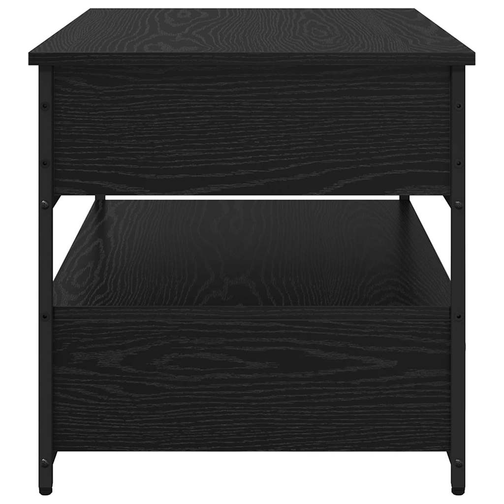 Tavolino da caffè Rovere nero 70x50x50cm Legno ingegnerizzato 883050