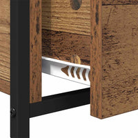 Tavolino da salotto con cassetto Legno vecchio 85 x 50 x 50 cm 883055