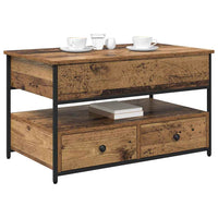 Tavolino da salotto con cassetto Legno vecchio 85 x 50 x 50 cm 883055