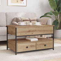 Tavolino da salotto Rovere artigianale 85 x 50 x 50 cm 883056