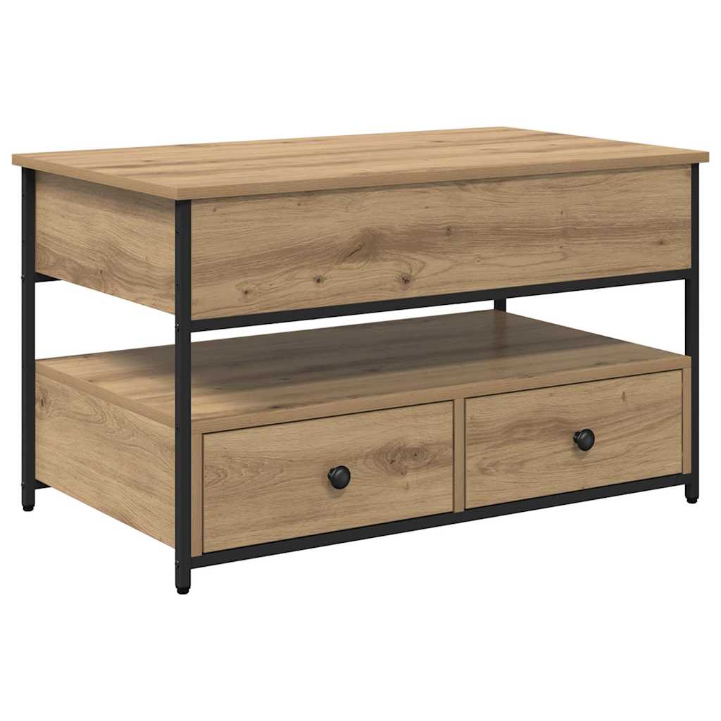 Tavolino da salotto Rovere artigianale 85 x 50 x 50 cm 883056