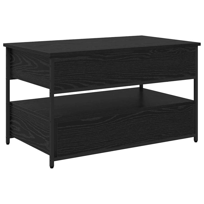 Tavolino da salotto con cassetto Rovere Nero 85 x 50 x 50 cm 883057