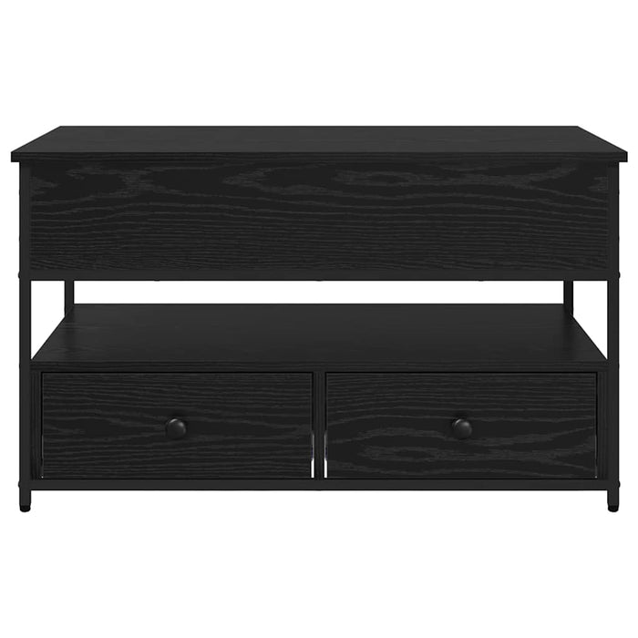 Tavolino da salotto con cassetto Rovere Nero 85 x 50 x 50 cm 883057