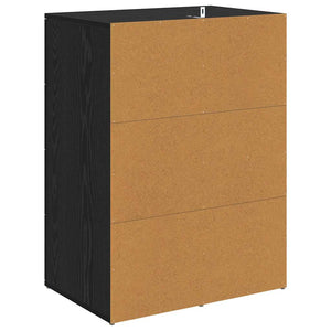 Credenza Rovere Nero 59 x 39 x 80 cm Legno multistrato 883066