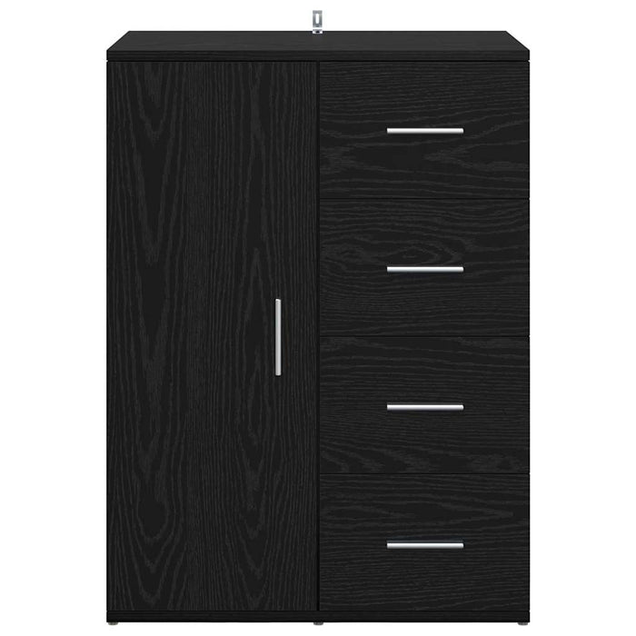 Credenza Rovere Nero 59 x 39 x 80 cm Legno multistrato 883066