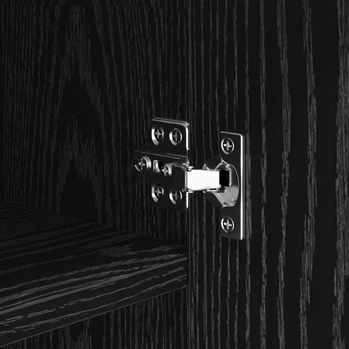 Credenza Rovere nero 42,5 x 40 x 93 cm Legno multistrato 883149