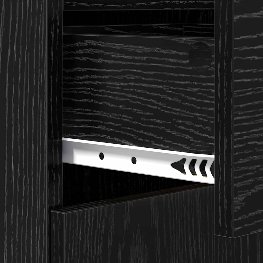 Credenza Rovere nero 42,5 x 40 x 93 cm Legno multistrato 883149