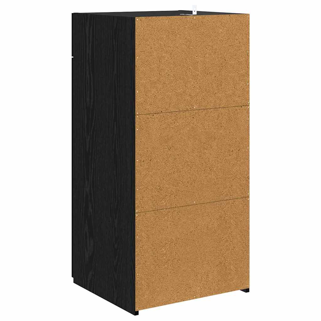 Credenza Rovere nero 42,5 x 40 x 93 cm Legno multistrato 883149