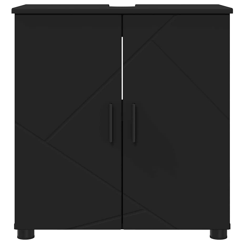 Mobile da Bagno Nero 61 x 35 x 64 cm Legno multistrato 883285