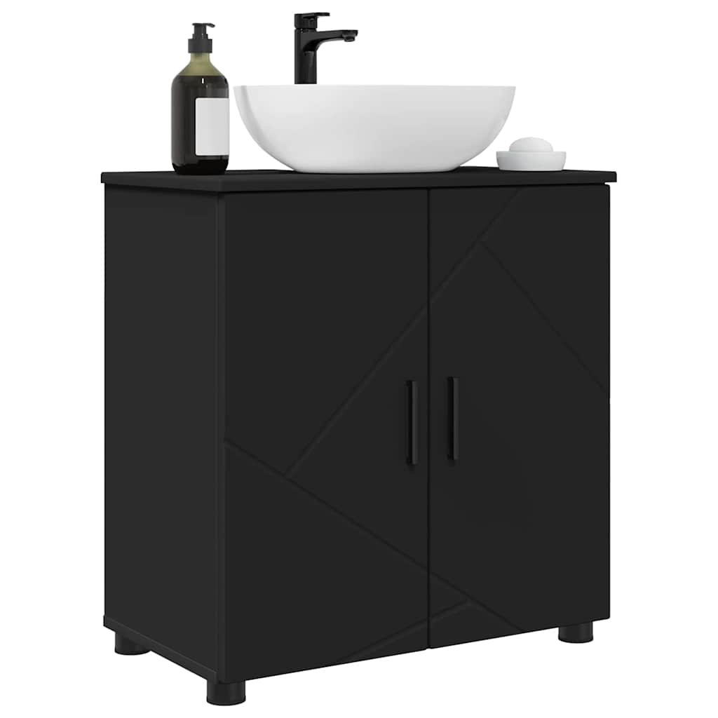Mobile da Bagno Nero 61 x 35 x 64 cm Legno multistrato 883285