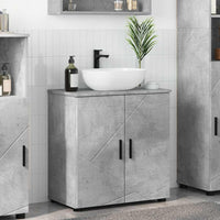 Mobile da Bagno con lo scaffale Grigio cemento 61 x 35 x 64 cm 883287