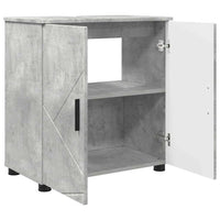 Mobile da Bagno con lo scaffale Grigio cemento 61 x 35 x 64 cm 883287