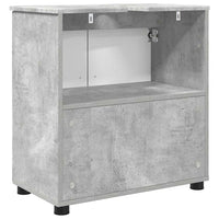 Mobile da Bagno con lo scaffale Grigio cemento 61 x 35 x 64 cm 883287