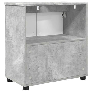 Mobile da Bagno con lo scaffale Grigio cemento 61 x 35 x 64 cm 883287