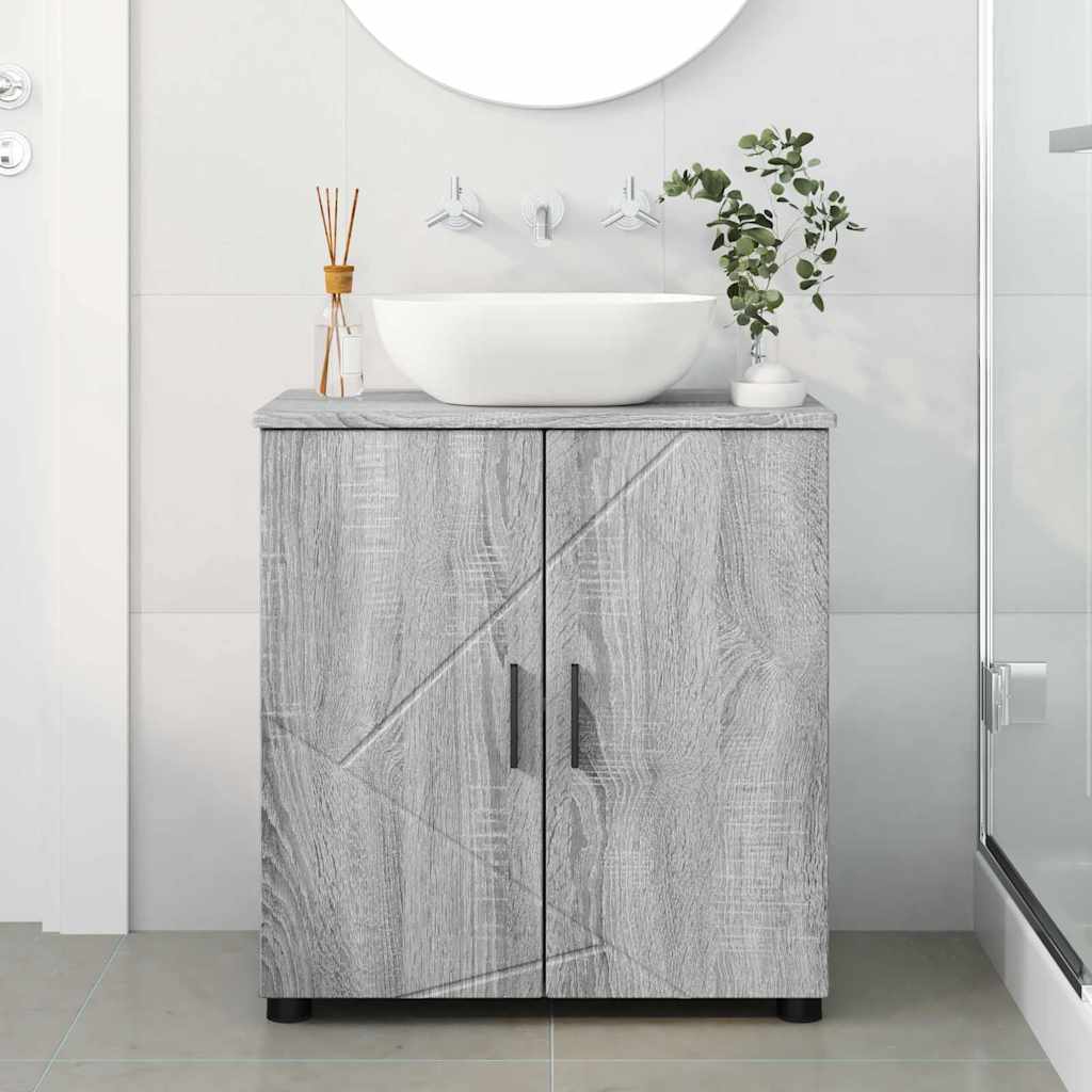 Mobile da Bagno Grigio sonoma 61 x 35 x 64 cm Legno multistrato 883290