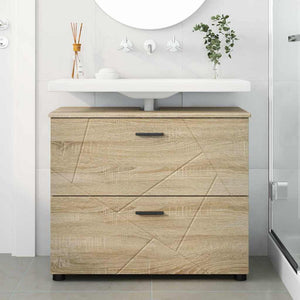 Mobile da Bagno con cassetto rovere sonoma 76.5 x 35 x 64 cm 883296