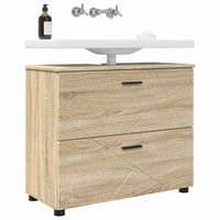 Mobile da Bagno con cassetto rovere sonoma 76.5 x 35 x 64 cm 883296