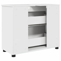 Mobile da Bagno con cassetto Bianco lucido 76.5 x 35 x 64 cm 883298