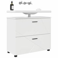 Mobile da Bagno con cassetto Bianco lucido 76.5 x 35 x 64 cm 883298