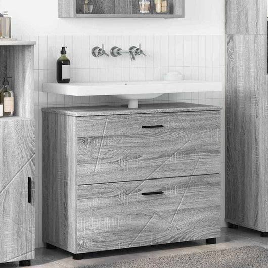Mobile da Bagno con cassetto Grigio sonoma 76.5 x 35 x 64 cm 883300