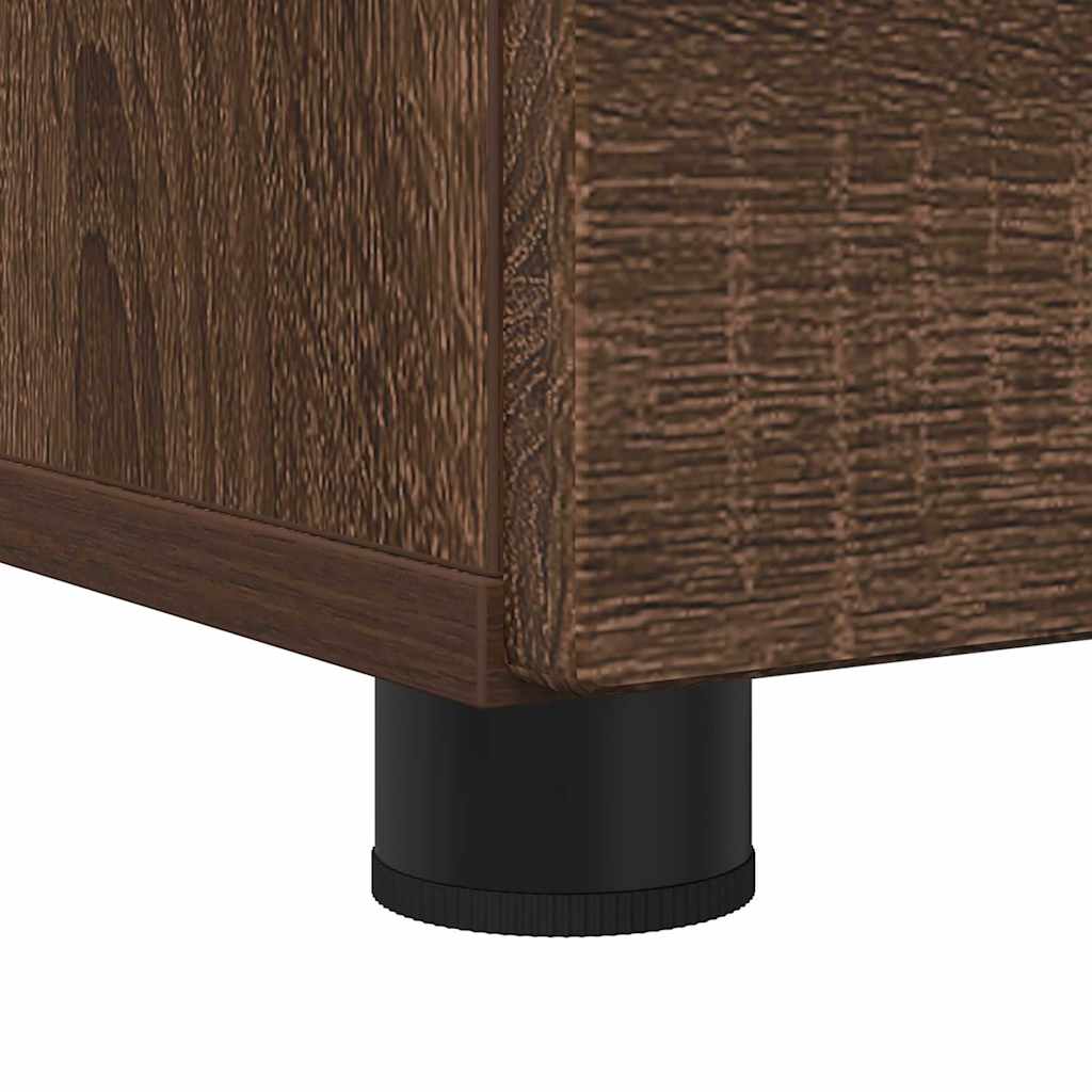 Mobile da Bagno con cassetto Rovere marrone 76.5 x 35 x 64 cm 883301