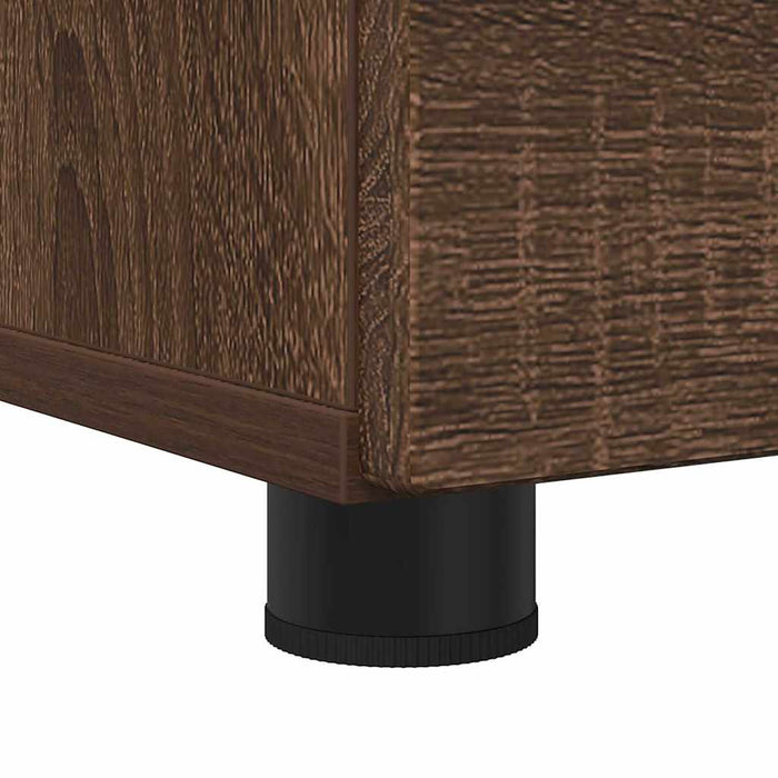 Mobile da Bagno con cassetto Rovere marrone 76.5 x 35 x 64 cm 883301