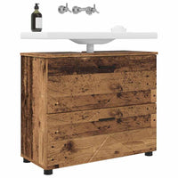 Mobile da Bagno con cassetto Legno vecchio 76.5 x 35 x 64 cm 883302