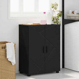 Mobile da Bagno Nero 60 x 35 x 80 cm Legno multistrato 883305