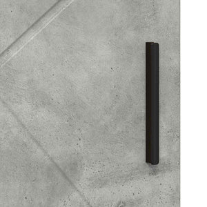 Mobile da Bagno con lo scaffale Grigio cemento 60 x 35 x 80 cm 883307