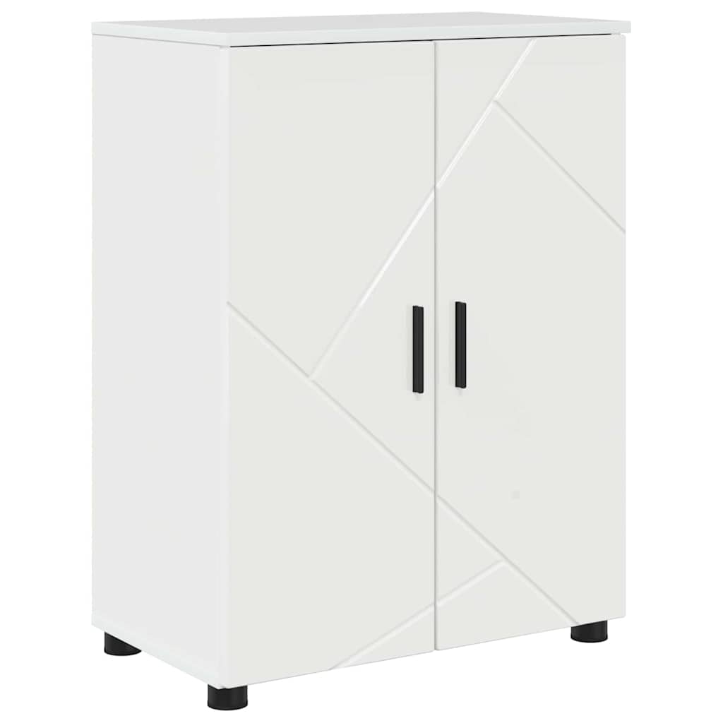 Mobile da Bagno Bianco lucido 60 x 35 x 80 cm Legno multistrato 883308