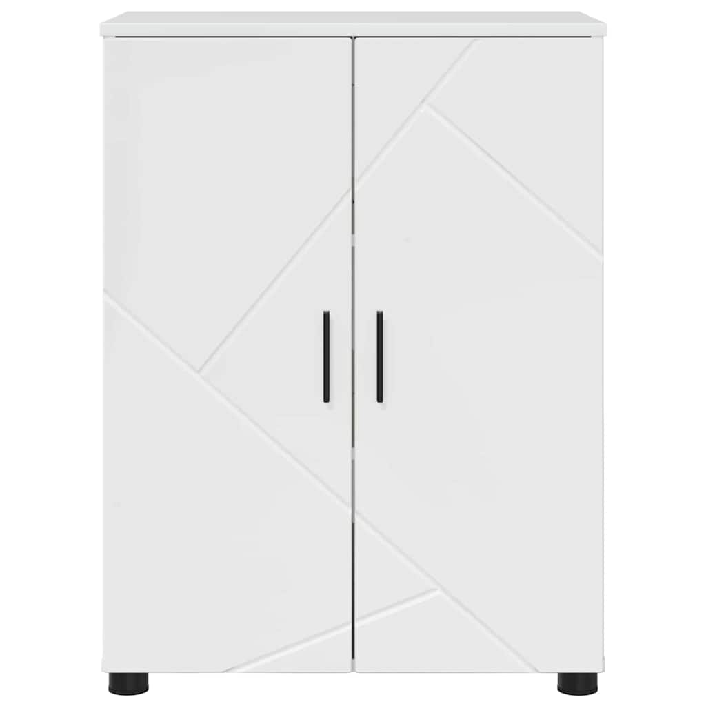 Mobile da Bagno Bianco lucido 60 x 35 x 80 cm Legno multistrato 883308