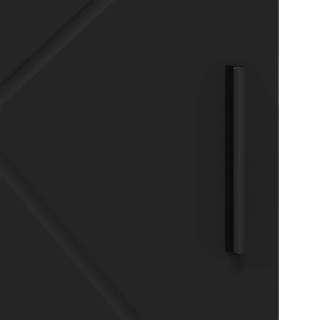 Mobile da Bagno Nero 30 x 35 x 95 cm Legno multistrato 883315