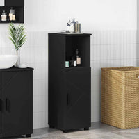 Mobile da Bagno Nero 30 x 35 x 95 cm Legno multistrato 883315