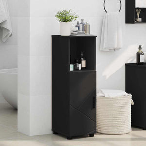 Mobile da Bagno Nero 30 x 35 x 95 cm Legno multistrato 883315