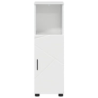 Mobile da Bagno Bianco lucido 30 x 35 x 95 cm Legno multistrato 883318