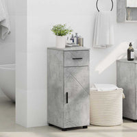 Mobile da Bagno con cassetto Grigio cemento 30 x 35 x 80 cm 883327