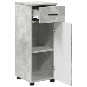 Mobile da Bagno con cassetto Grigio cemento 30 x 35 x 80 cm 883327