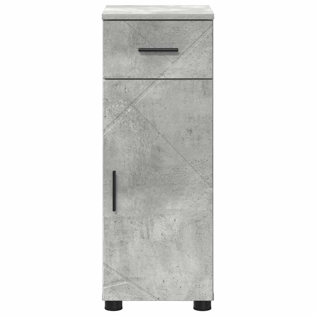 Mobile da Bagno con cassetto Grigio cemento 30 x 35 x 80 cm 883327