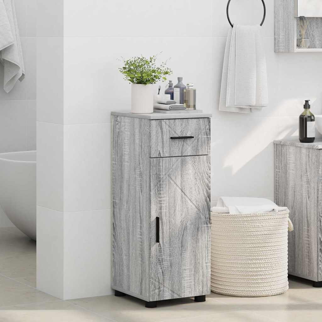 Mobile da Bagno Grigio sonoma 30 x 35 x 80 cm Legno multistrato 883330