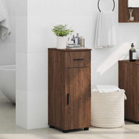 Mobile da Bagno con cassetto Rovere marrone 30 x 35 x 80 cm 883331