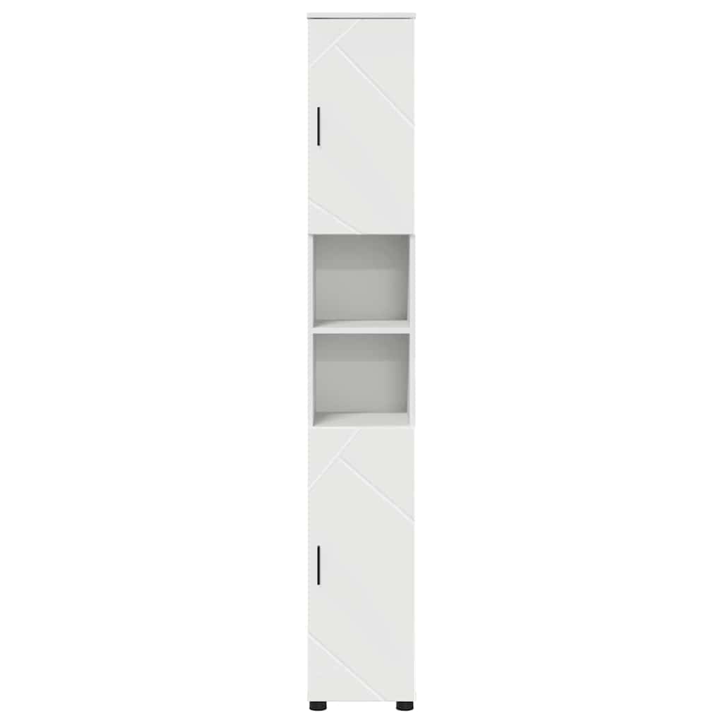 Mobiletto bagno alto Bianco 30 x 35 x 192 cm Legno multistrato 883334
