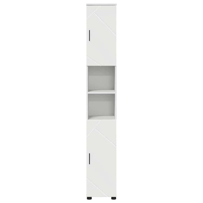 Mobiletto bagno alto Bianco 30 x 35 x 192 cm Legno multistrato 883334