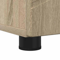 Mobiletto bagno alto con porta rovere sonoma 30 x 35 x 192 cm 883336