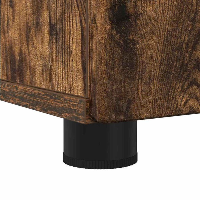 Mobiletto bagno alto con porta Rovere fumo 30 x 35 x 192 cm 883339