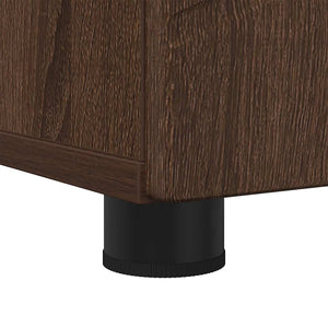 Mobiletto bagno alto con porta Rovere marrone 30 x 35 x 192 cm 883341