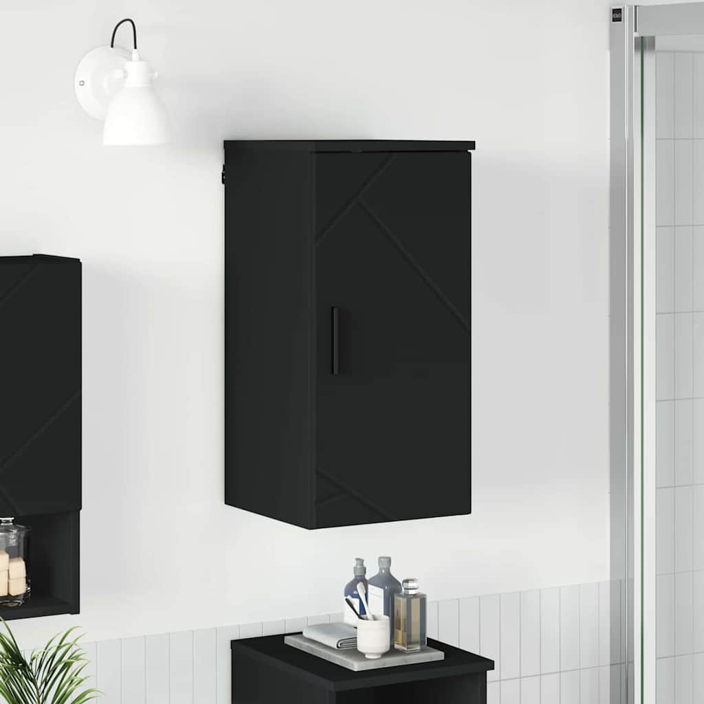Mobile da Bagno Nero 30 x 31.5 x 61 cm Legno multistrato 883345