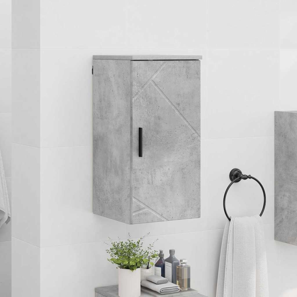 Mobile da Bagno con porta Grigio cemento 30 x 31.5 x 61 cm 883347