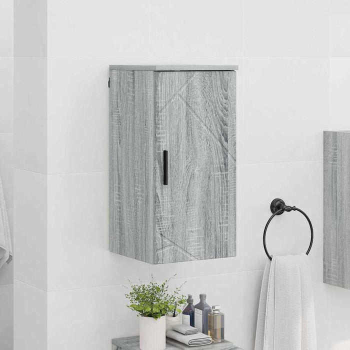 Mobile da Bagno con porta Grigio sonoma 30 x 31.5 x 61 cm 883350