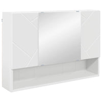 Mobiletto per specchio da bagno Bianco 80 x 17 x 55 cm 883354